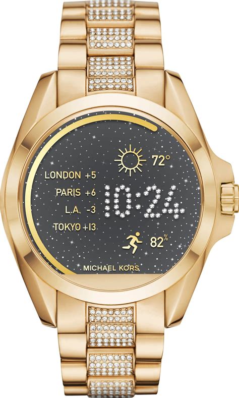 buy cheap michael kors bradshaw watch brown n gold smartwatch|Michael Kors Men's or Women's Gen 6 44mm Touchscreen .